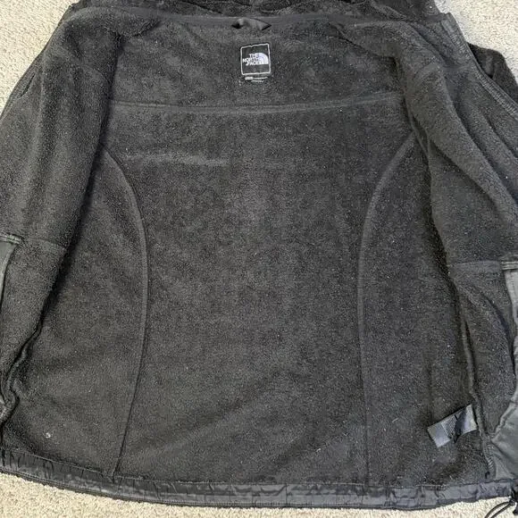 The North Face Jacket Womens XL Black Hooded Fleece Full Zip Pockets Outdoor - Picture 4 of 15
